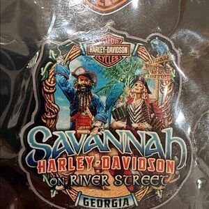 Harley-Davidson Savannah Patch with Blue and Red Accents